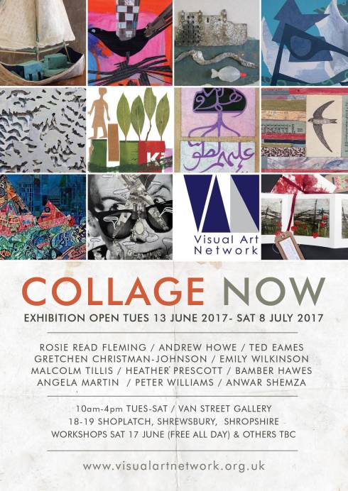 Collage Now exhibition, VAN Street Gallery, Shrewsbury